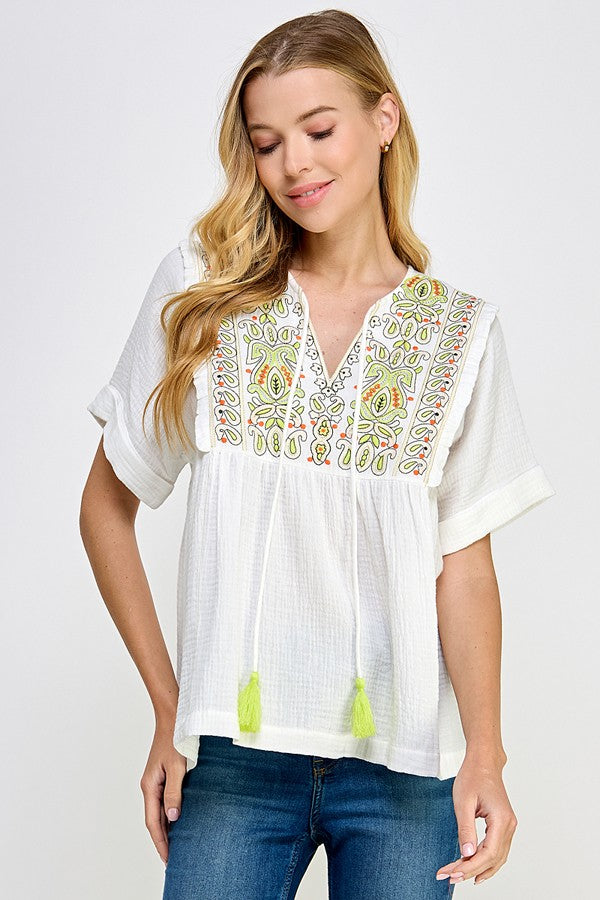 Embry Embroidered Blouse