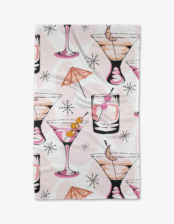 Cocktail Hour Geometry Towel