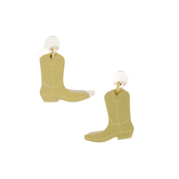 Gold Boot Earrings | Sunshine Tienda