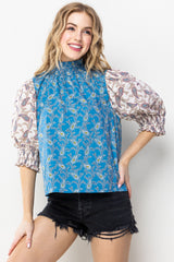 The Cecily Blouse - Blue