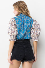 The Cecily Blouse - Blue