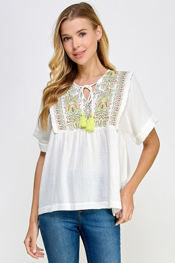 Embry Embroidered Blouse