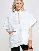 Oversized Quilted Poncho