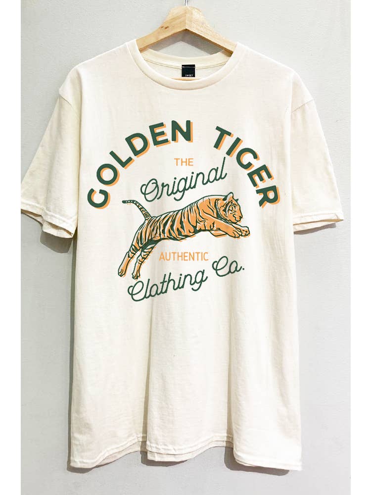 Golden Tiger Oversized Tee
