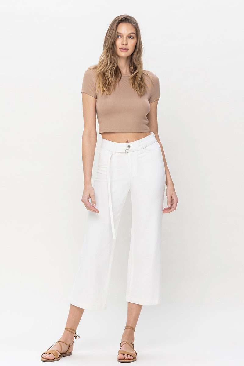 Olivia Wide Legged Cropped Jeans