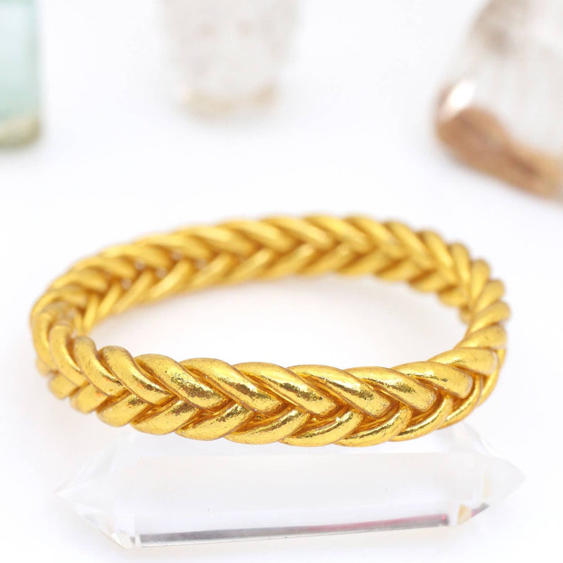 Dark Gold Braided Bracelet