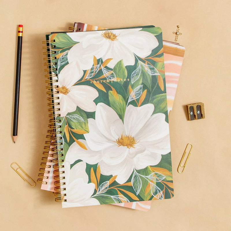 Church Notes Notebook - Magnolia