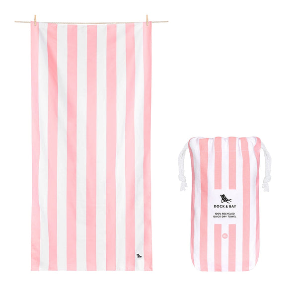 Dock & Bay Quick Dry Towels - Malibu Pink | XL