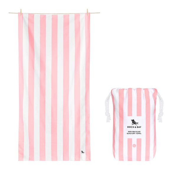 Dock & Bay Quick Dry Towels - Malibu Pink | Large