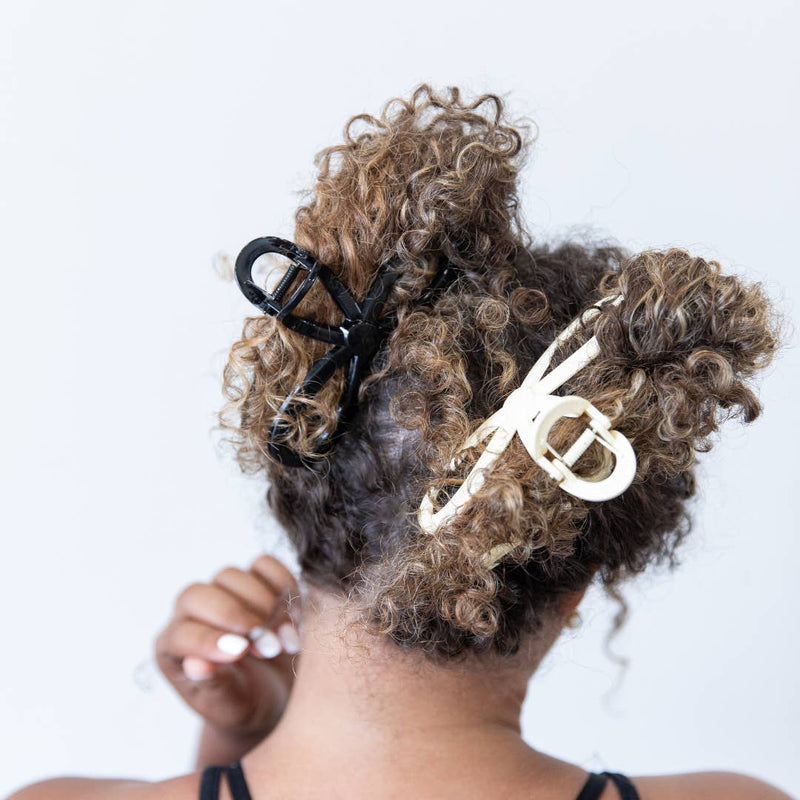 Loop Clip Set - Black & Cream