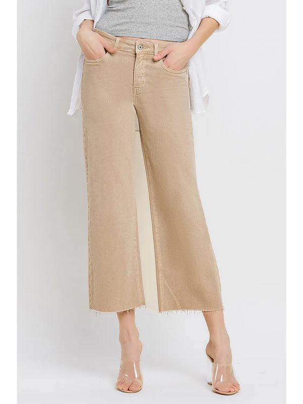 Doeskin High Rise Cropped Pant