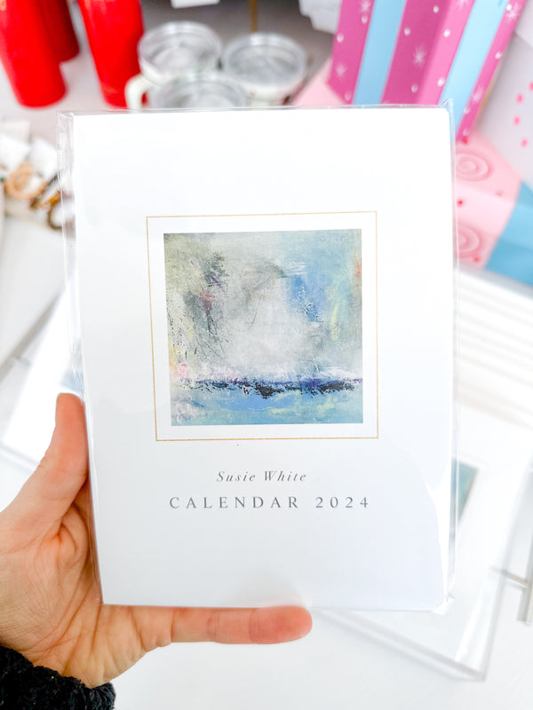 2024 Susie White Art Desk Calendar by The Blue Coco