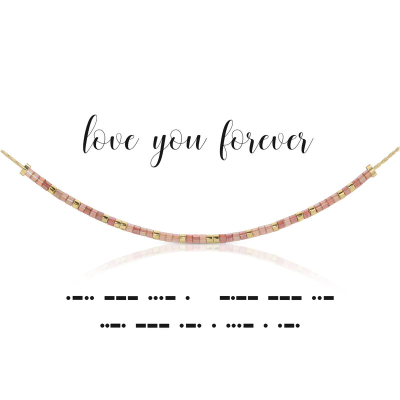 Love You Forever Dot & Dash Necklace