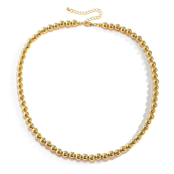 Gold Ball & Chain Necklace - 3mm