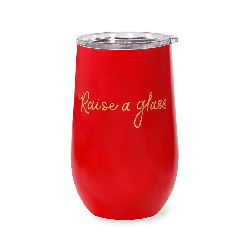 Raise A Glass Stainless Steel Tumbler | Kate Spade
