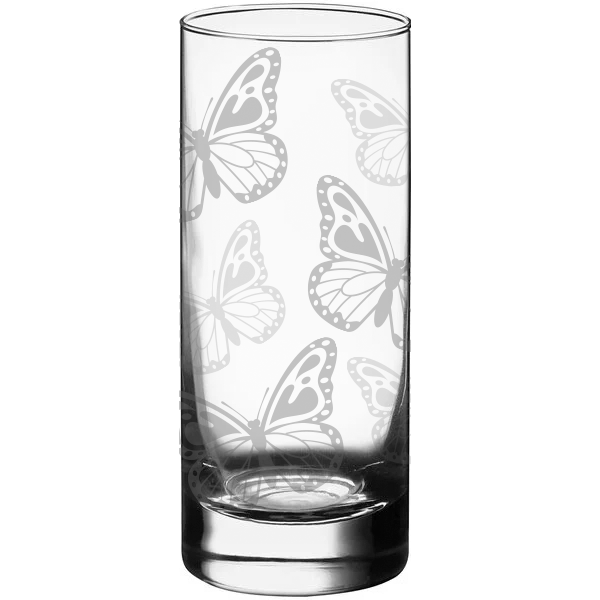 Butterfly Tom Collins Glass