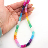 Rainbow Brite Glass Bead Necklace