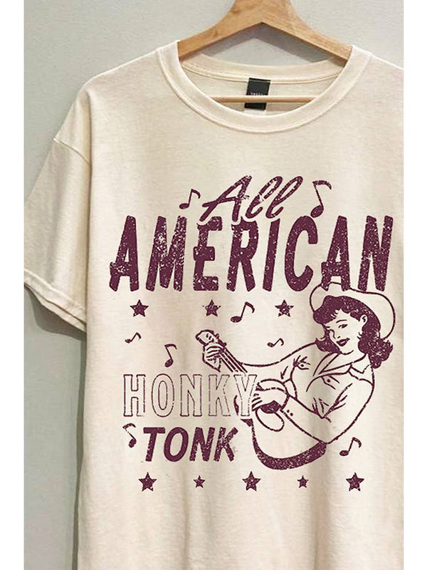 All American Honky Tonk Oversized Tee