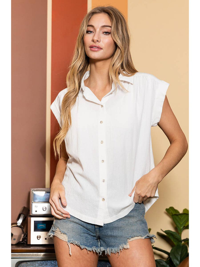 Classic Linen Button Up