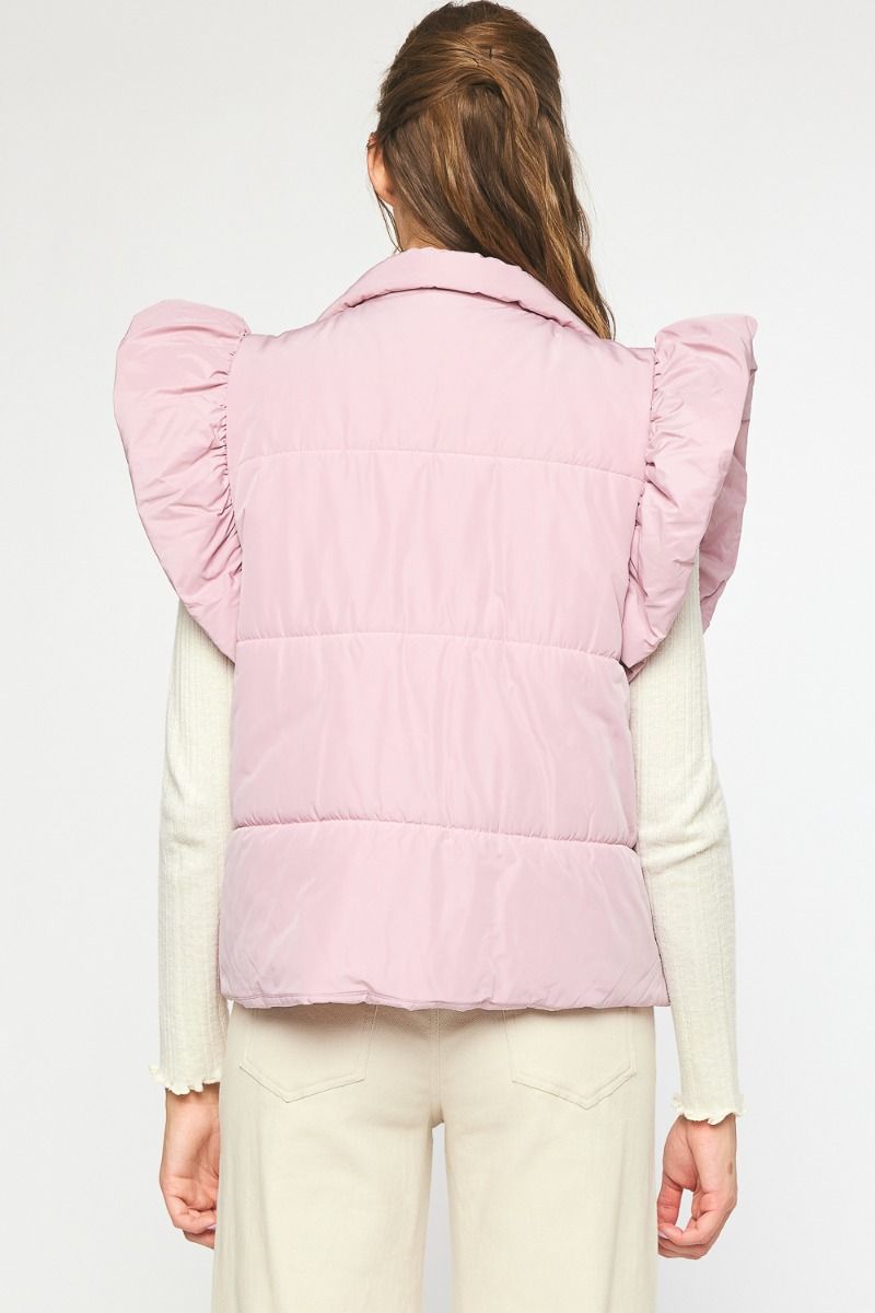 Frilly Fall Vest