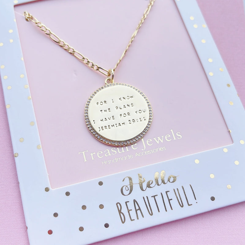 Jeremiah 29:11 Gold Necklace