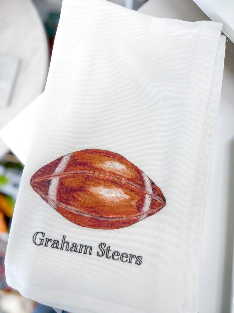 Graham Steers Football Tea Towel