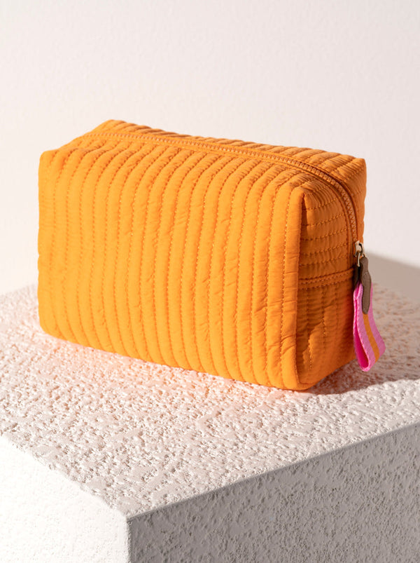 Ezra Large Cosmetic Pouch - Orange