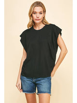 Black Muscle Tee