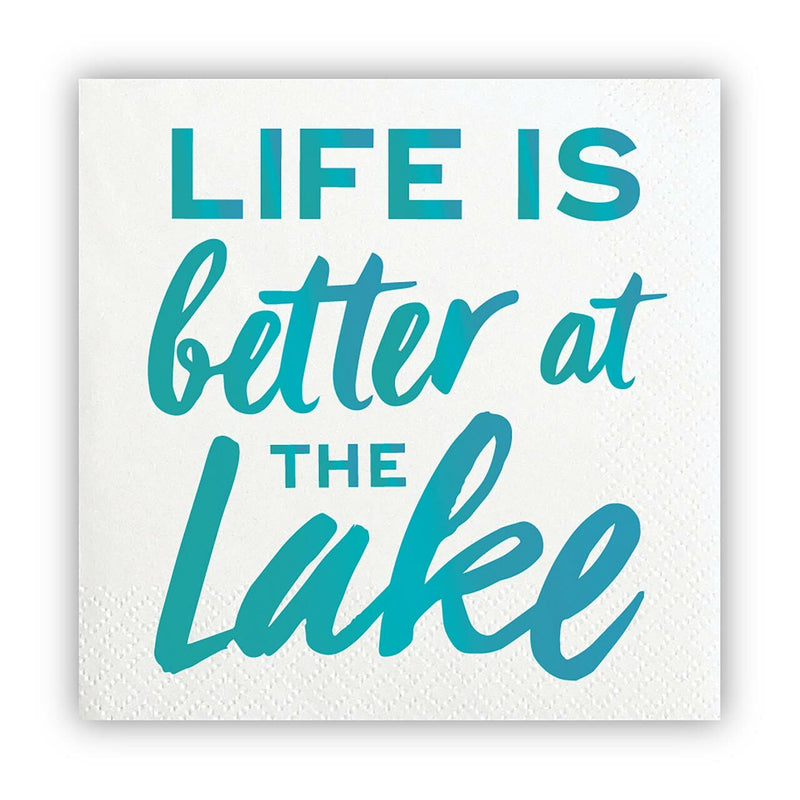 Life Is Better At The Lake Napkin
