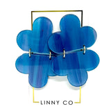 Gianna Earrings -- Blue Iris