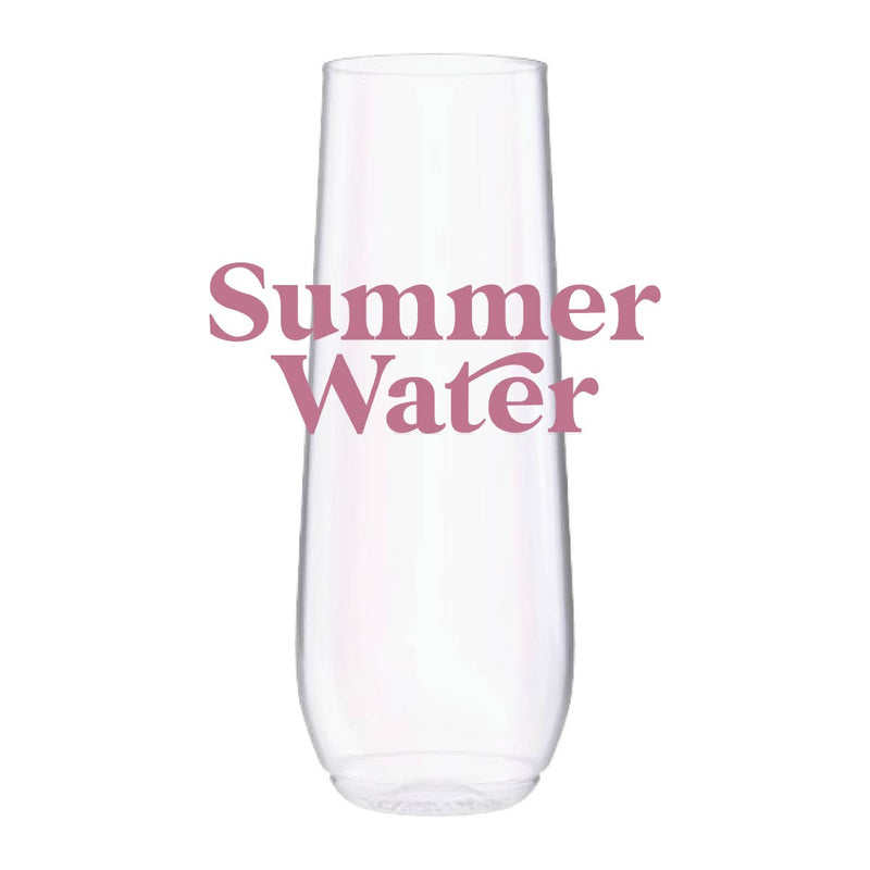 Summer Water Champagne Flute Set of 4