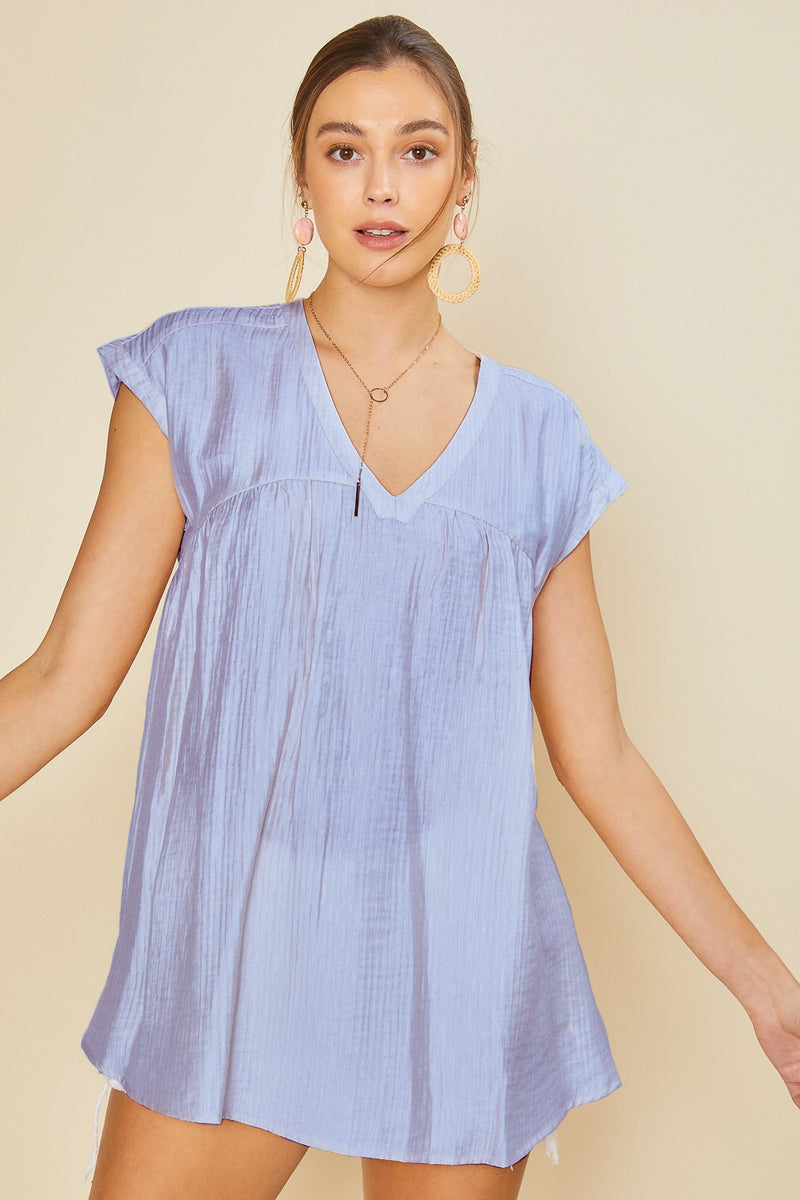 Gray Birdie Blouse