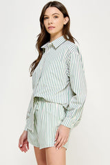 Vanilla Stripe Top