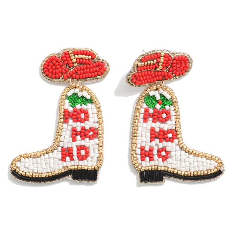 Ho Ho Ho Boot Earrings