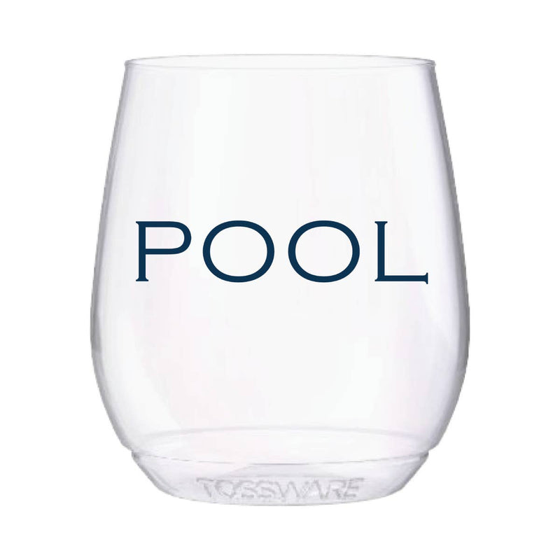 Pool Reusable Wine Glass Set of 4