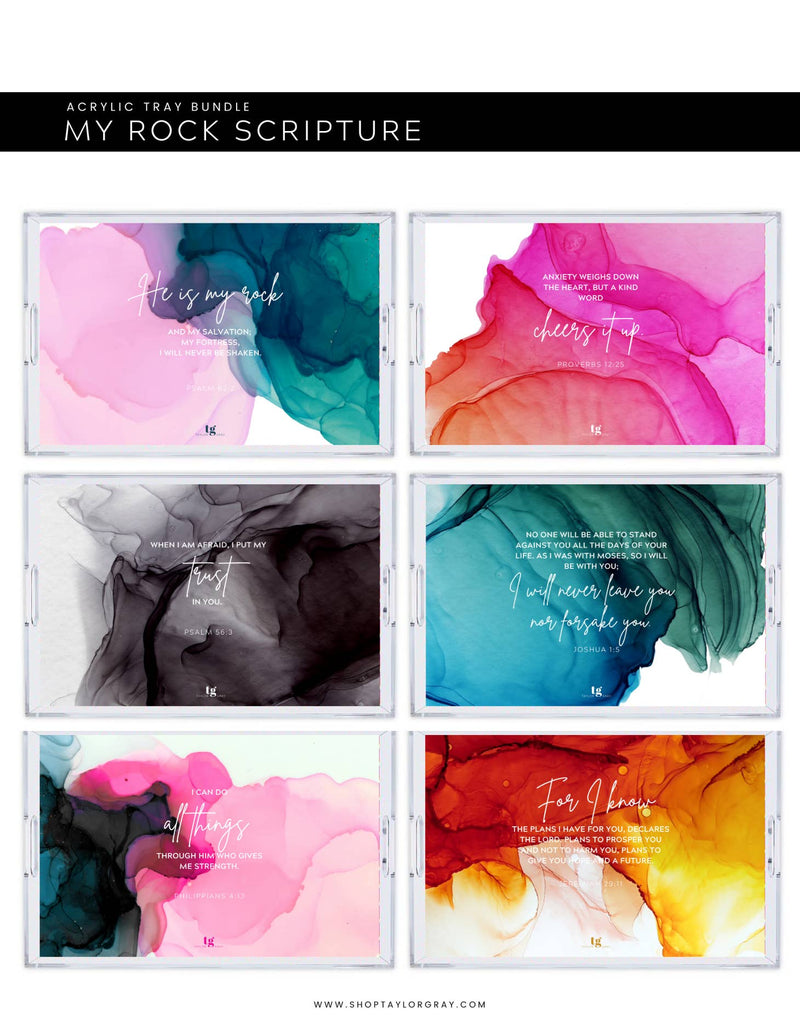My Rock My Scripture | Taylor Gray Inserts with 10 Designs