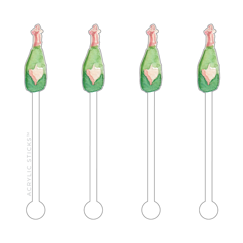 Pop the Bubbly Watercolor Acrylic Stir Sticks
