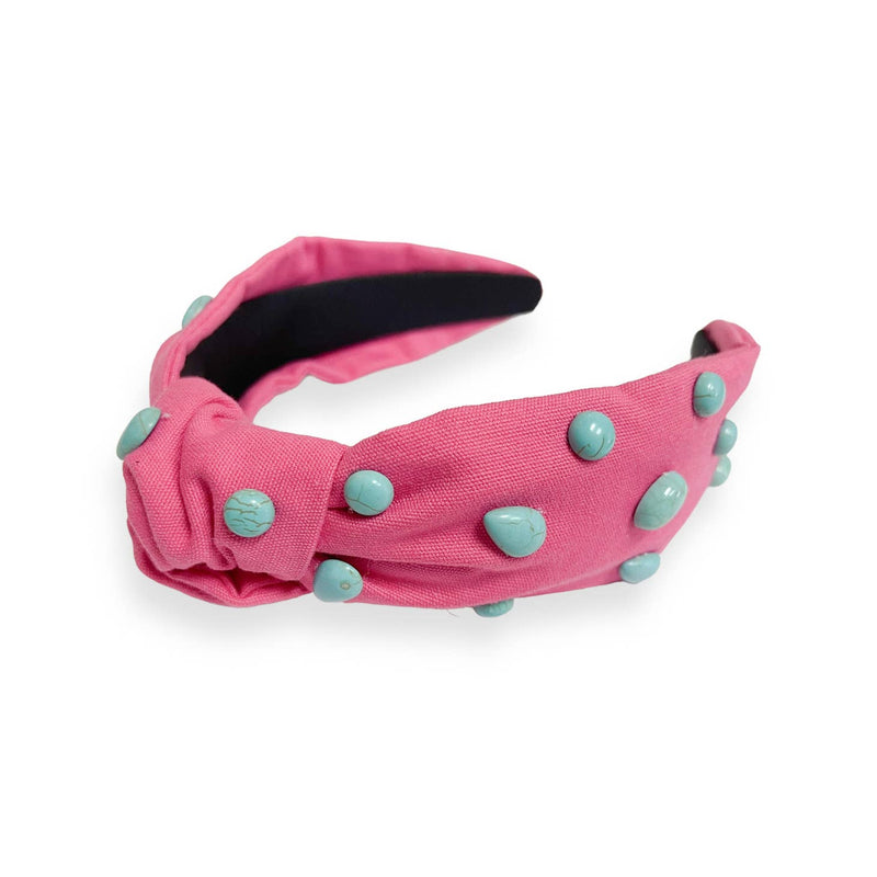 Hot Pink & Turquoise Headband