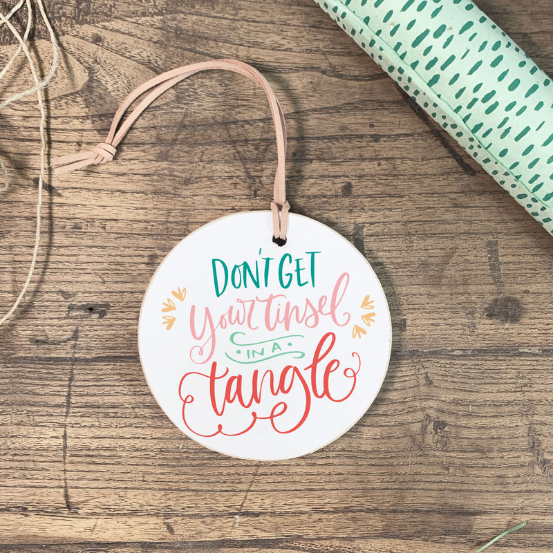 Tinsel In A Tangle Ornament
