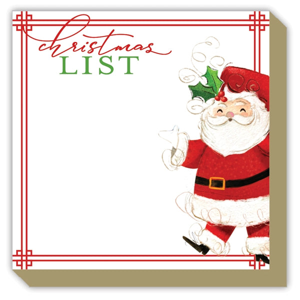 Christmas List Holiday Santa Luxe Notepad