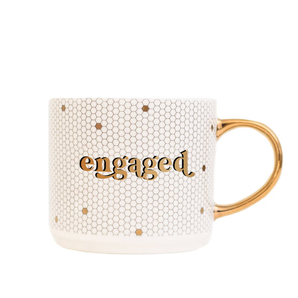 Engaged Honeycomb Tile Coffee Mug