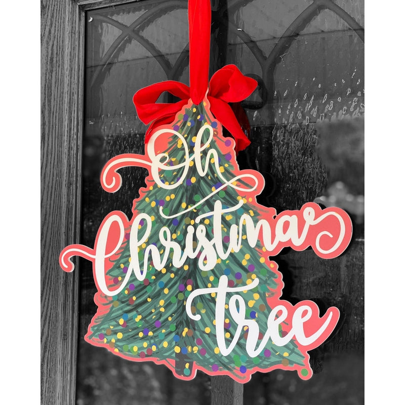 Oh Christmas Tree Door Hanger
