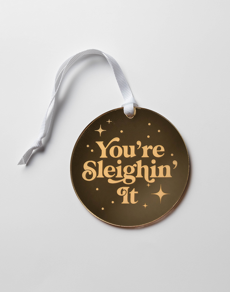 You're Sleighing It Wine Bottle Tag